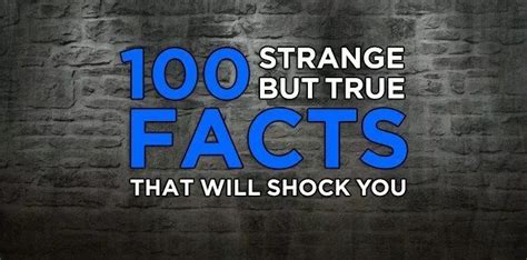 100 disturbing facts